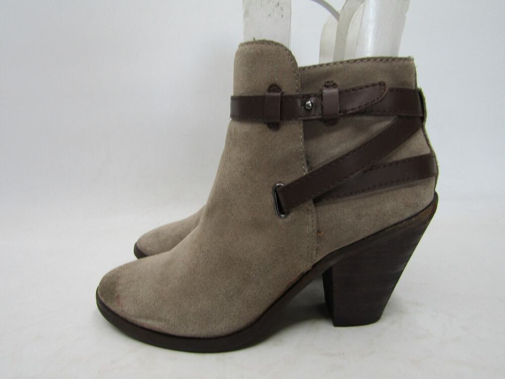 Dolce Vita Womens Size 9 M Brown Suede Zip Ankle Fashion Boots Bootie